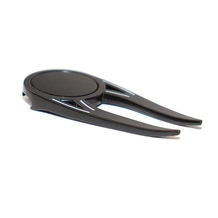 Factory price Magnetic Golf ball markers customized brand zinc alloy logo golf divot tools with beer opener