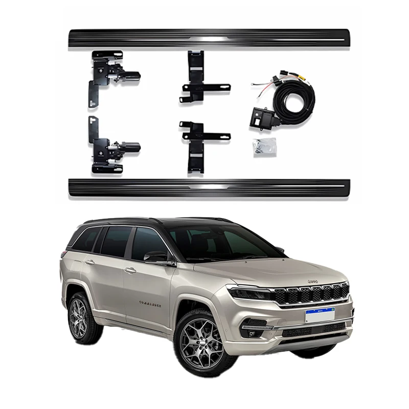 Factory Direct Sale Running Boards Automotive Foot Bar SUV Accessories Electric Foldable Side Step For Jeep Commander 2018-2023