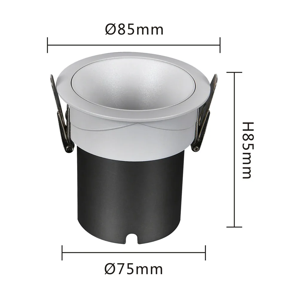 Custom Package COB 12W  Dali Highlight Cob Down Ceiling Light Cob High CRI Cut Hole Commercial Down Light