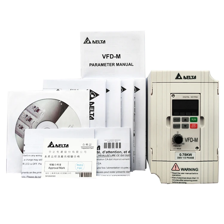VFD-M серии VFD037M23A 3.7kw векторное управление привод переменного тока Частотный преобразователь для Delta