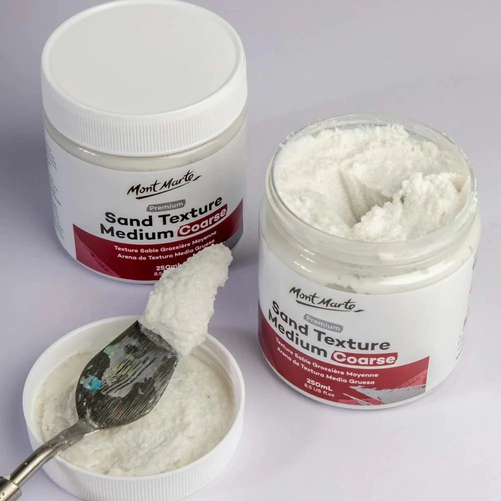 Mont Marte Sand Texture Medium Coarse 250ml Acrylic Paint Medium
