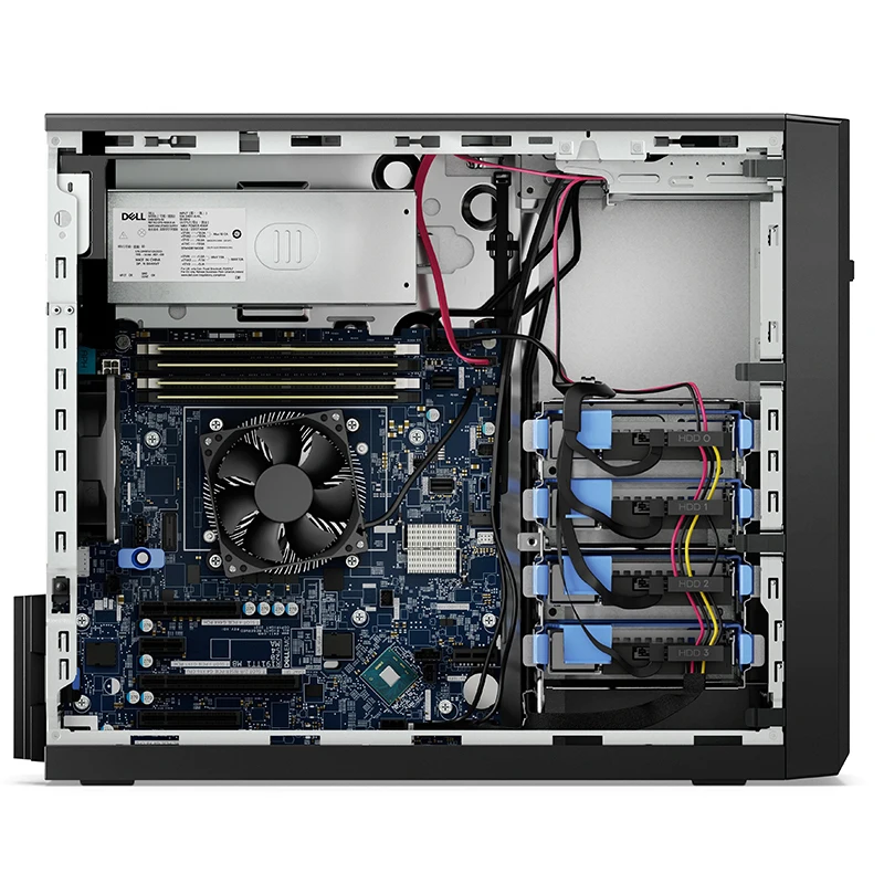 EMC server dell t150 intel xeon E-2314 8g 1t dvdrw 300w power supply tower data center servers dell t150 server