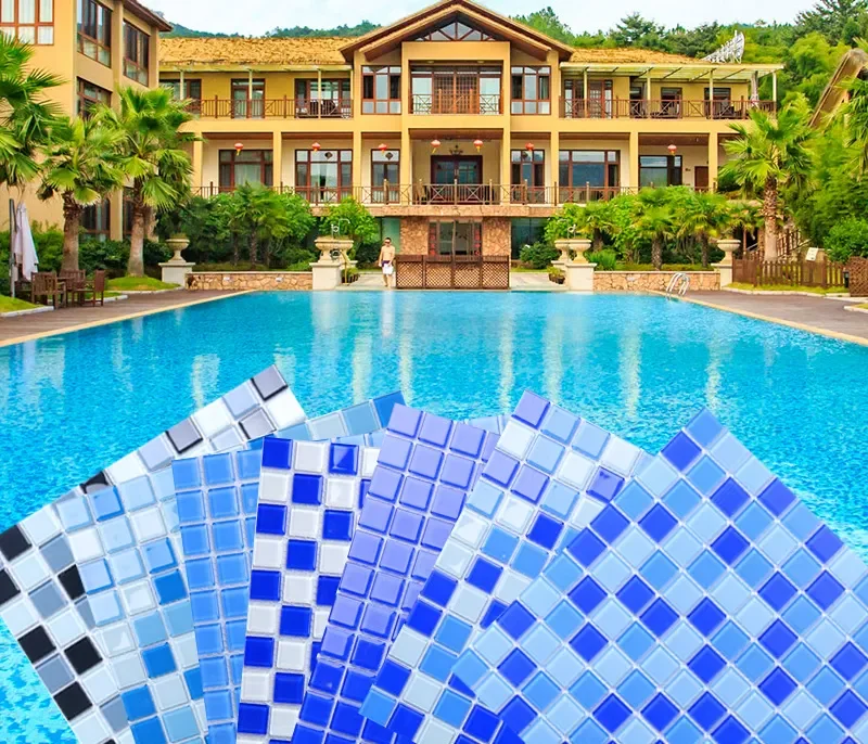 Gaoming Outdoor natural marble pool tiles sukabumi stone and green ming marble for swimming pool tiles mosaic