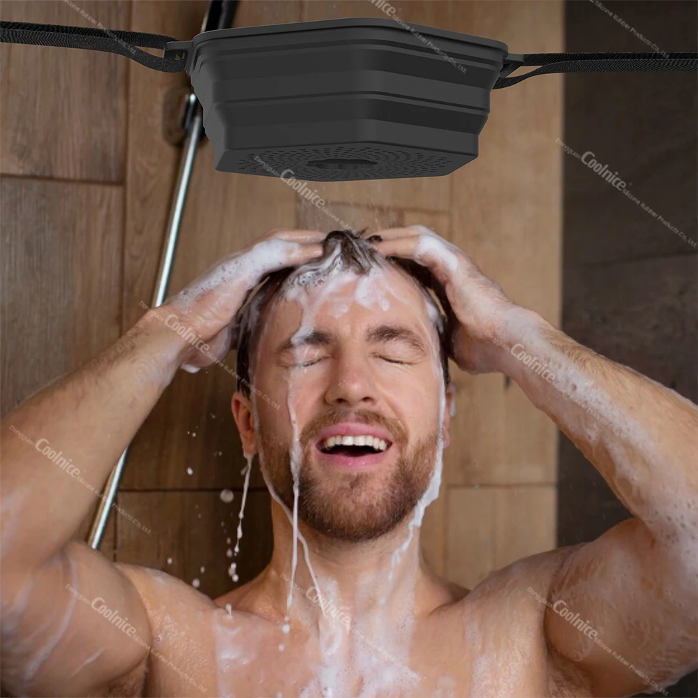 Eco friendly products 2024 bathing cooling equipment silicone shower foldable cooling shower ice bath