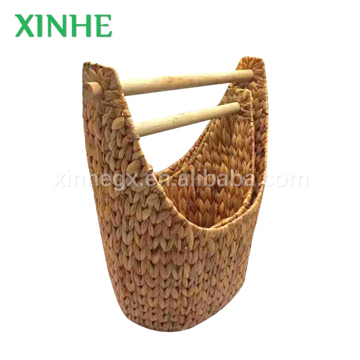 XH Empty Gift Basket Basket Handmade Weave seagrass Water Hyacinth Storage Basket