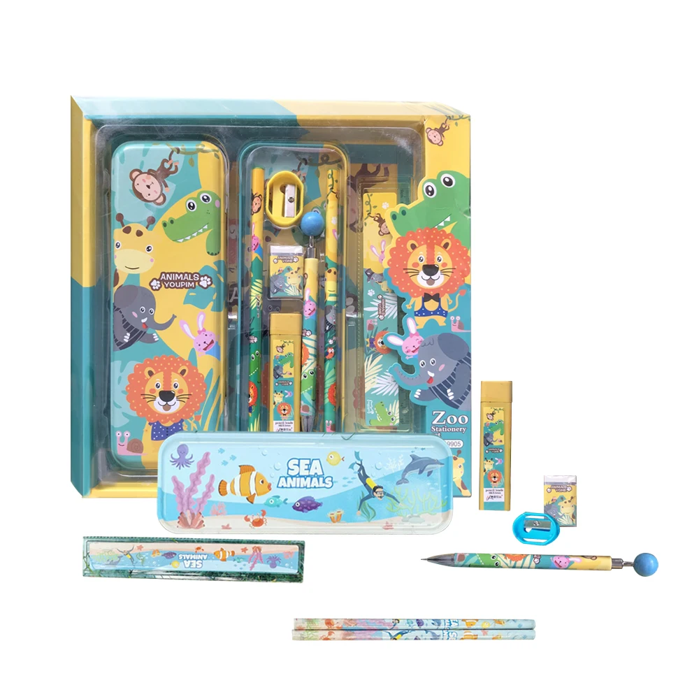 2023 Wholesale Stationery Kawaii Cute Stationary Set Pencil Gift Painting Art Creative Stationery Gift Set
