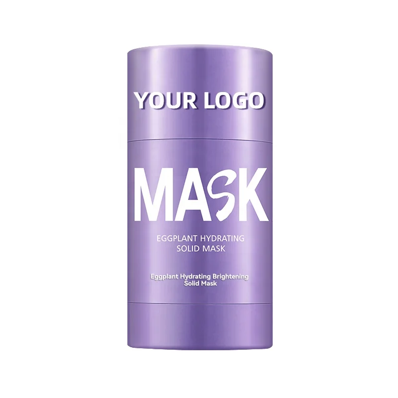 OEM/ODM Organic Mineral Mud Facial Cream Stick Solanum Fruit Extract Oil Control Dry Skin Beauty Makeup Face Cleaning Mask