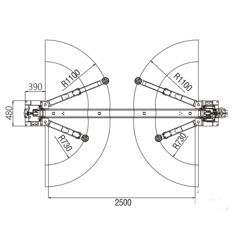 Fostar ODM CE Approved 14 Bended Column  Electric Control Lift Car