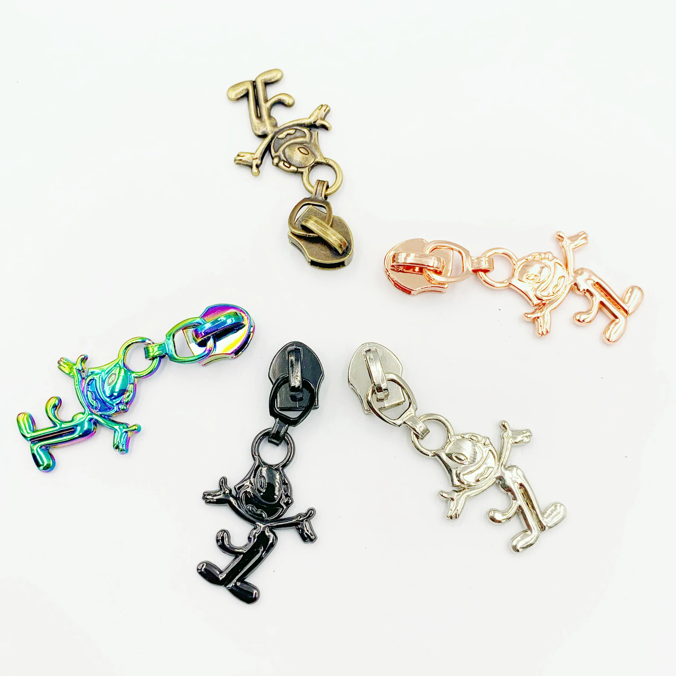 high quality customised zipper pull rainbow zipper slider