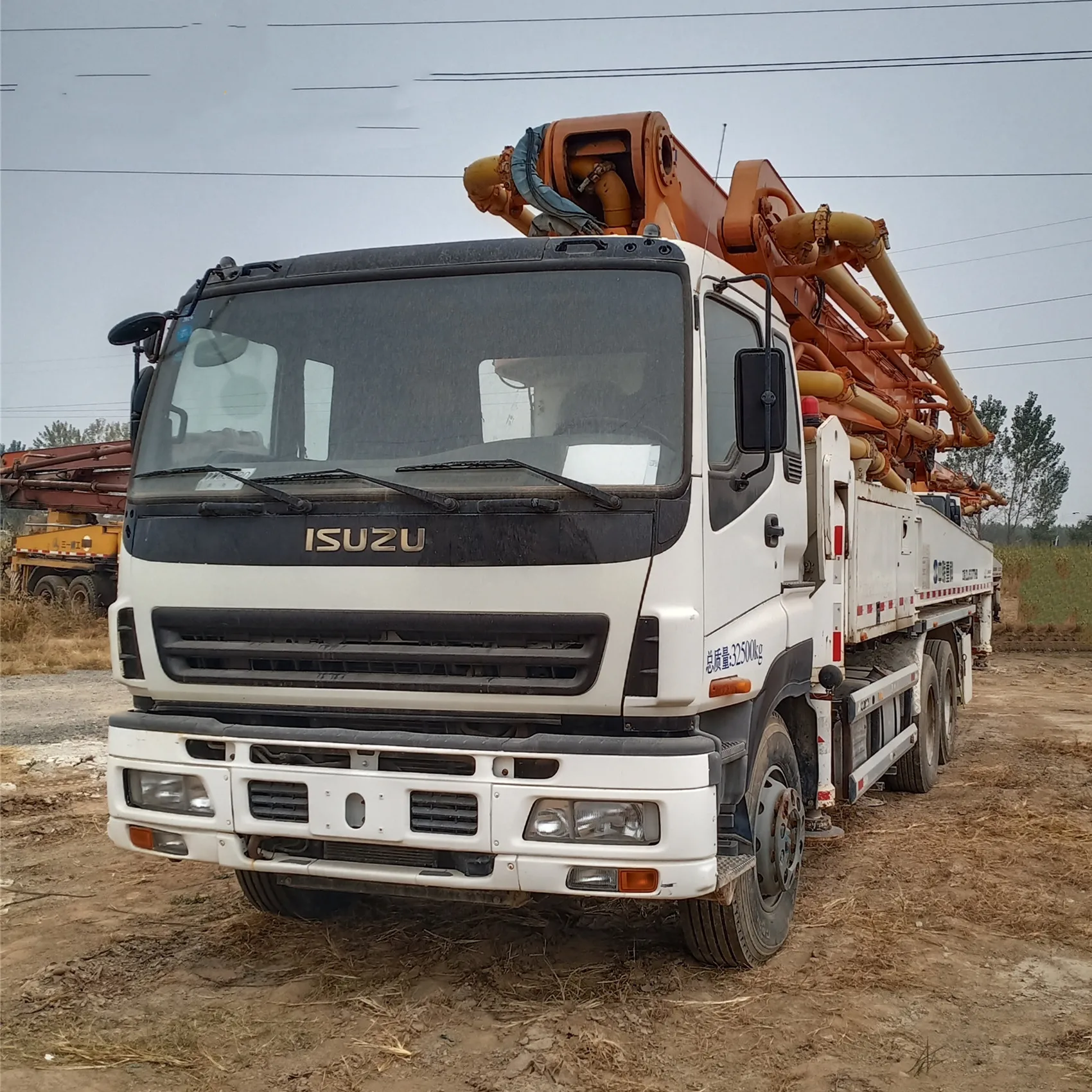 Good Condition Used 37M 38M 47M Boom Concrete Pump Truck For ISUZU BENZ