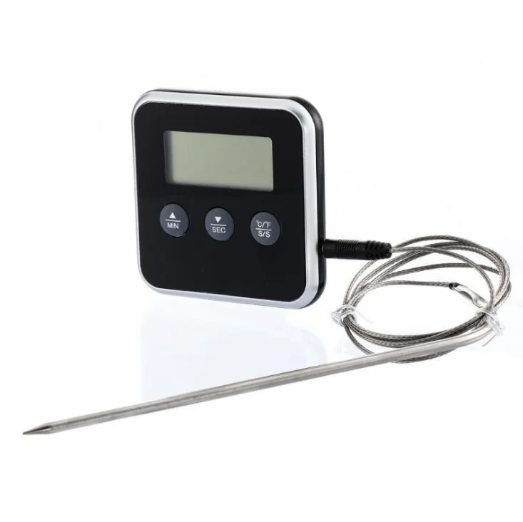 Kitchen Digital Thermometer with External Probe for cooking food meat BBQ