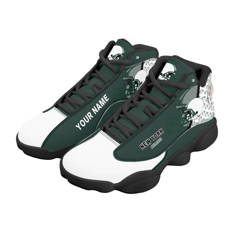 Vintage Trainer Sneakers Man Custom High Top American Football Print Hop Basketball Boot Sneaker for Men Dropshipping Shoes