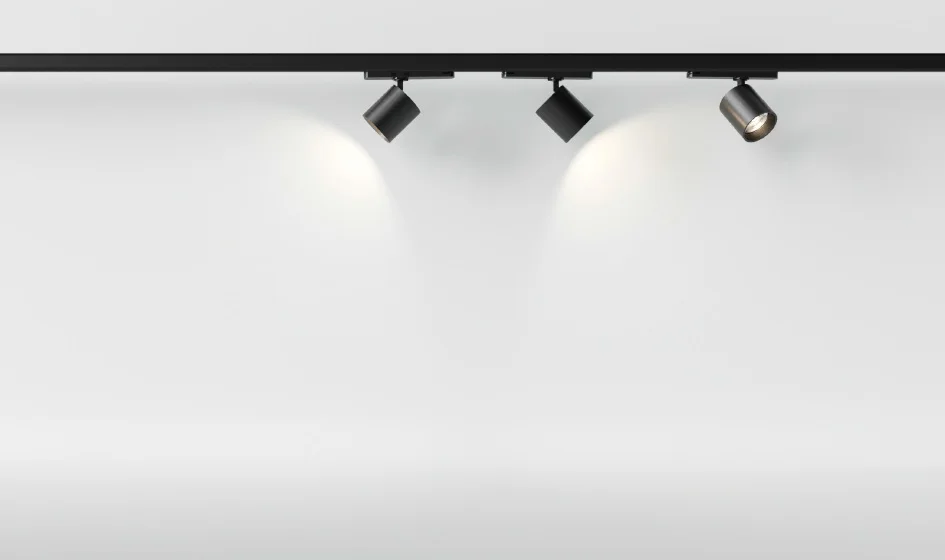 Commercial Brand 25W/30W Track Light Ripple-Free LED Guide Rail with 4-Wire Track Adapter and Cob Spot for Mall Lighting