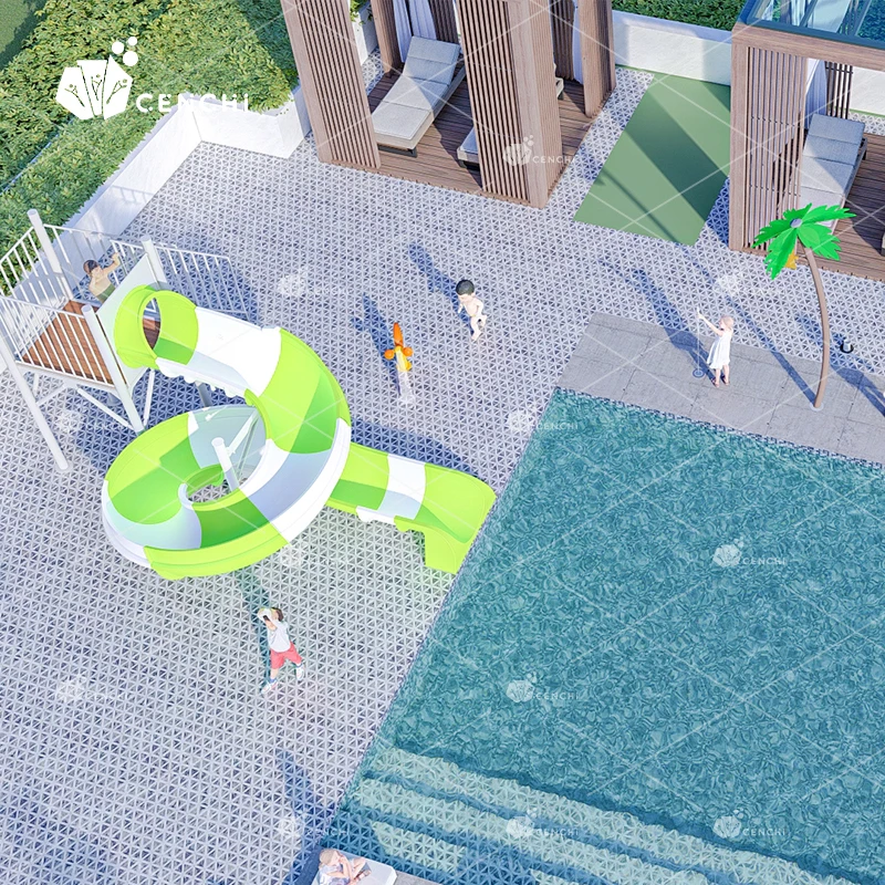 Cenchi 2024 public residential resort best price interactive splash park playground outdoor splash spray fountain water shoote r