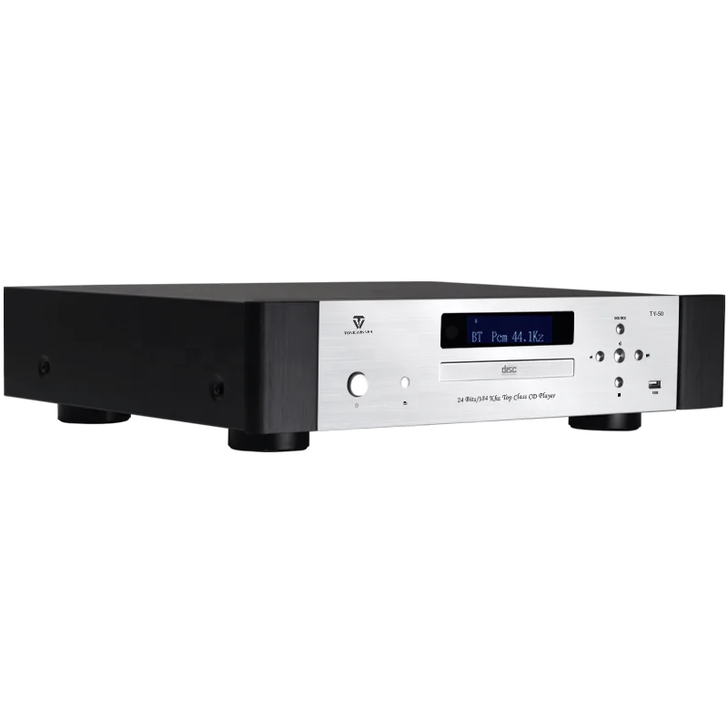 Portable CD player with USB/TF/WAV/flac/APE/CD/HDCD/MP3/WMA/B.T/phone App/ music Stereo Sound Speaker & Audio Player Black