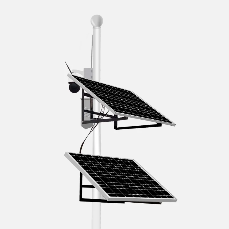 
12v 24v pole mount 1kw 1440W solar power system with 200W solar panel 120AH lithium battery 