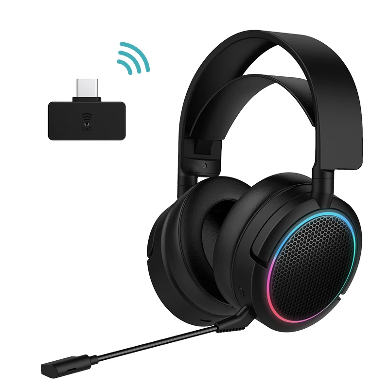 Большие накладные 7 1 surround sound 2 4 ГГц Беспроводная оптическая игровая наушники светодиодный фонарь логотип беспроводной гарнитуры для PS4 Xbox one