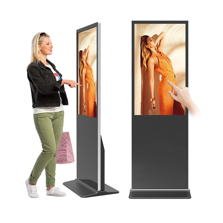 43 55 65 75 85 Inch Customize Vertical Stand Alone LCD Display Totem Floor Stand Digital Advertising Signage