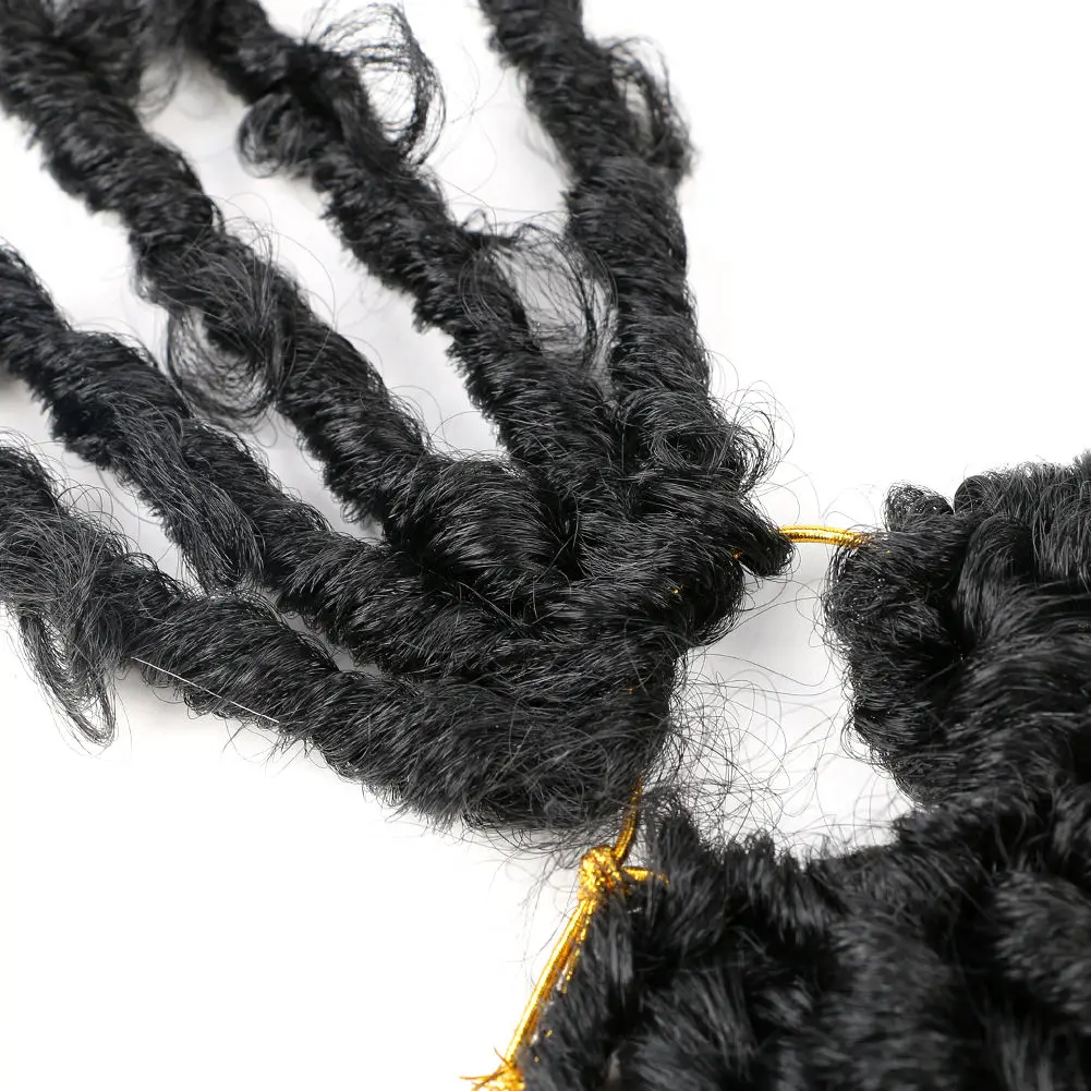 Cheap Long Soft Natural Handmade Artificial Dread Locks Braids Crochet Hair Locs Synthetic Dreadlocks Extensions