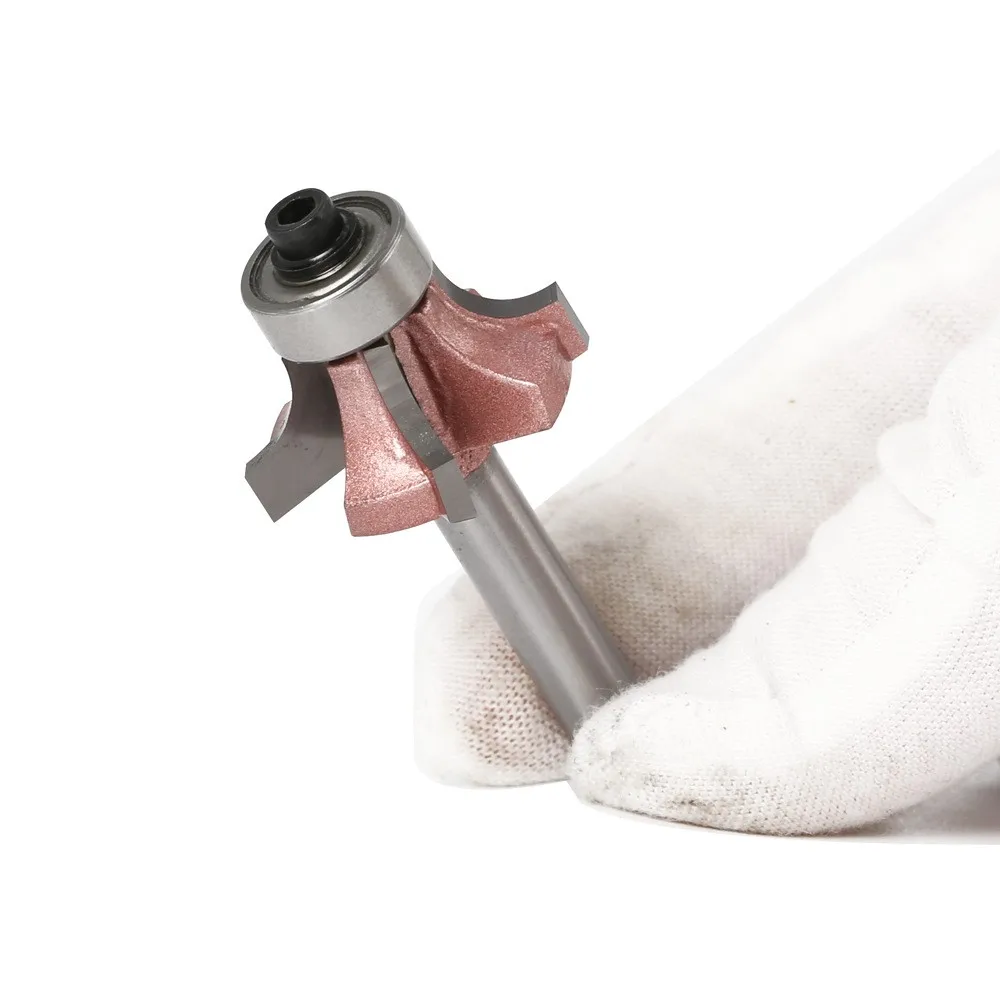 4blade rounded edge banding cutter forward and reverse rotation double R-line end mill woodworking cabinet door router bits