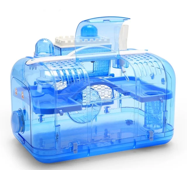 725 Pet Carriers And Houses Quadrate Design Breathable Small Animals Crystal Zone Hamster Cage