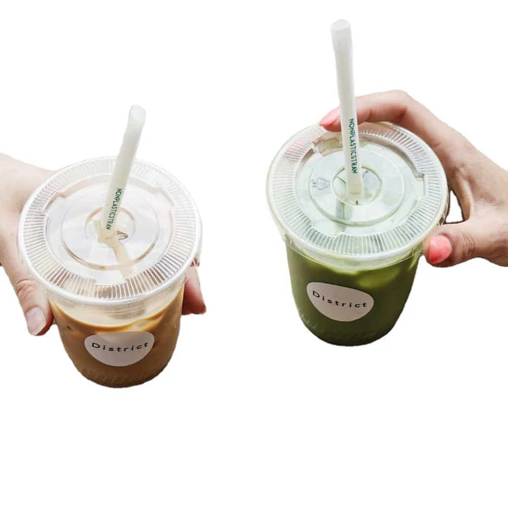 Biodegradable Compostable PLA Juice Cold Drinking Cup Food Dome Perfect Buuble Tea Milkshake Car Milk Plastic Packaging Pot