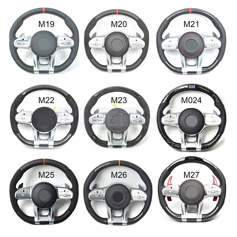 HAILED Volant Lenkrad Carbon Steering Wheel for Mercedes Benz W205 W207 CLS W218 W217 X217 W124 GLB C55 C63s C63 AMG Lenkrad