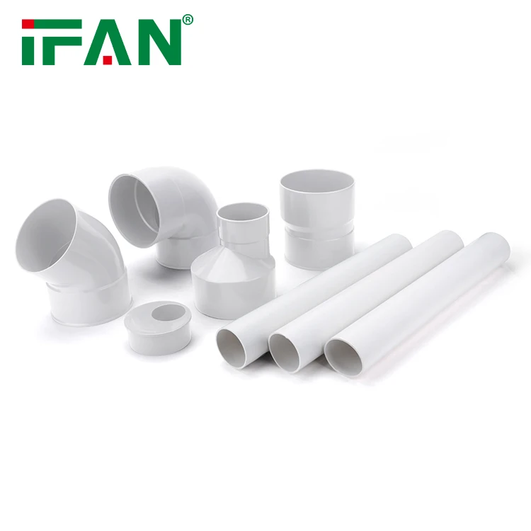 IFANPlus Factory Outlet ASTM D2665 Plastic Pipe Connector Pvc Joint For Drainage White Fittings UPVC 1'-6'