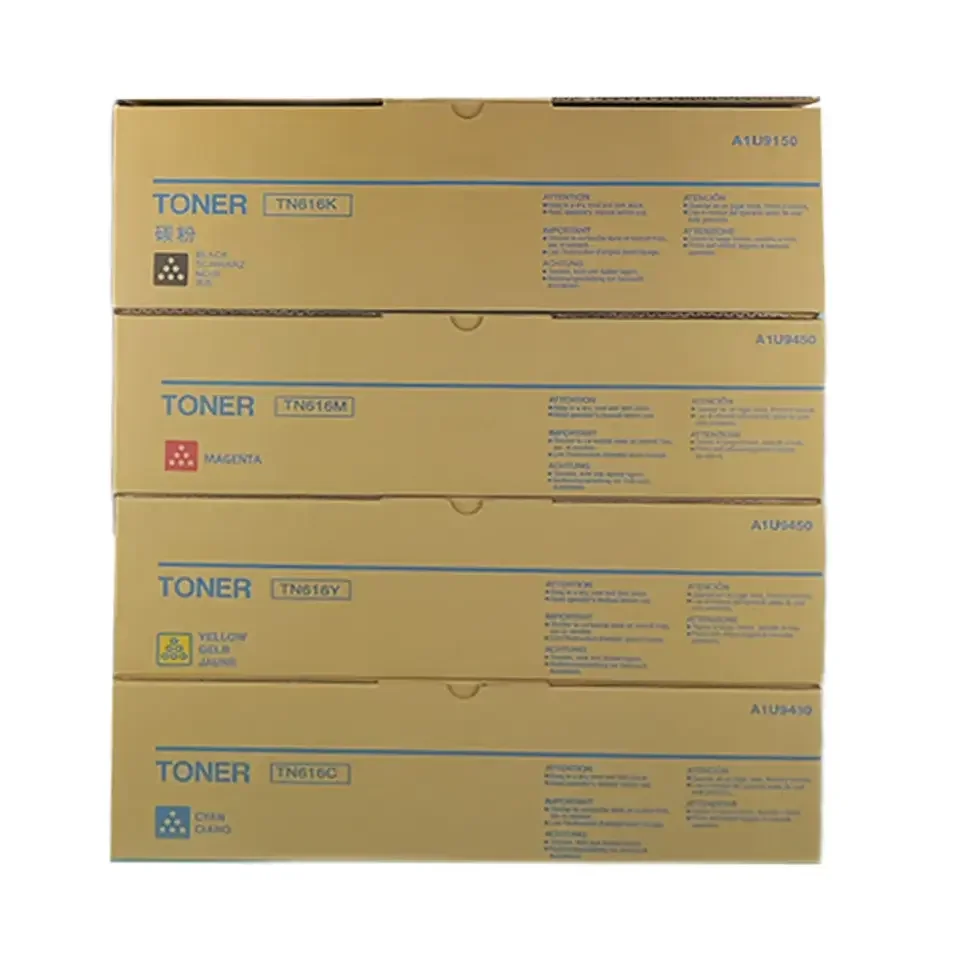 Generic Konica Minolta Tn616 Tn-616 Toner Units For C6000 7000 A1u9150 A1u9450 A1u9350 A1u9250 Compatible Toner Cartridges