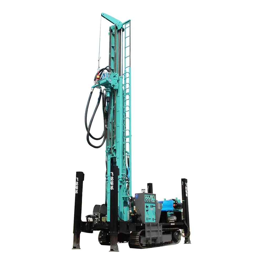 350m Water Well Drilling CE ISO Approved 350m Pneumatic Portable Hydraulic drilling rig