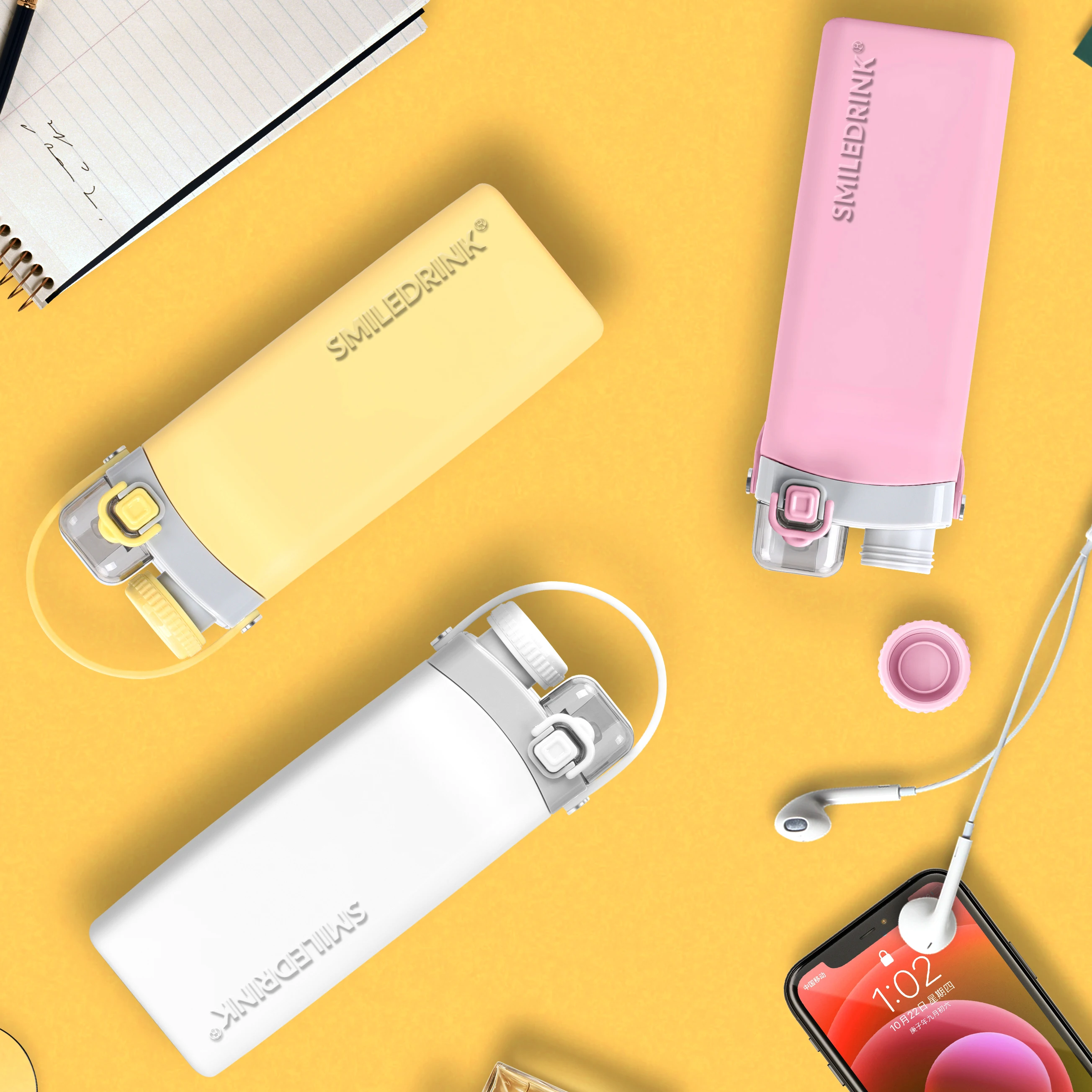 New portable 600ML foldable silicone unique water bottle folding cup