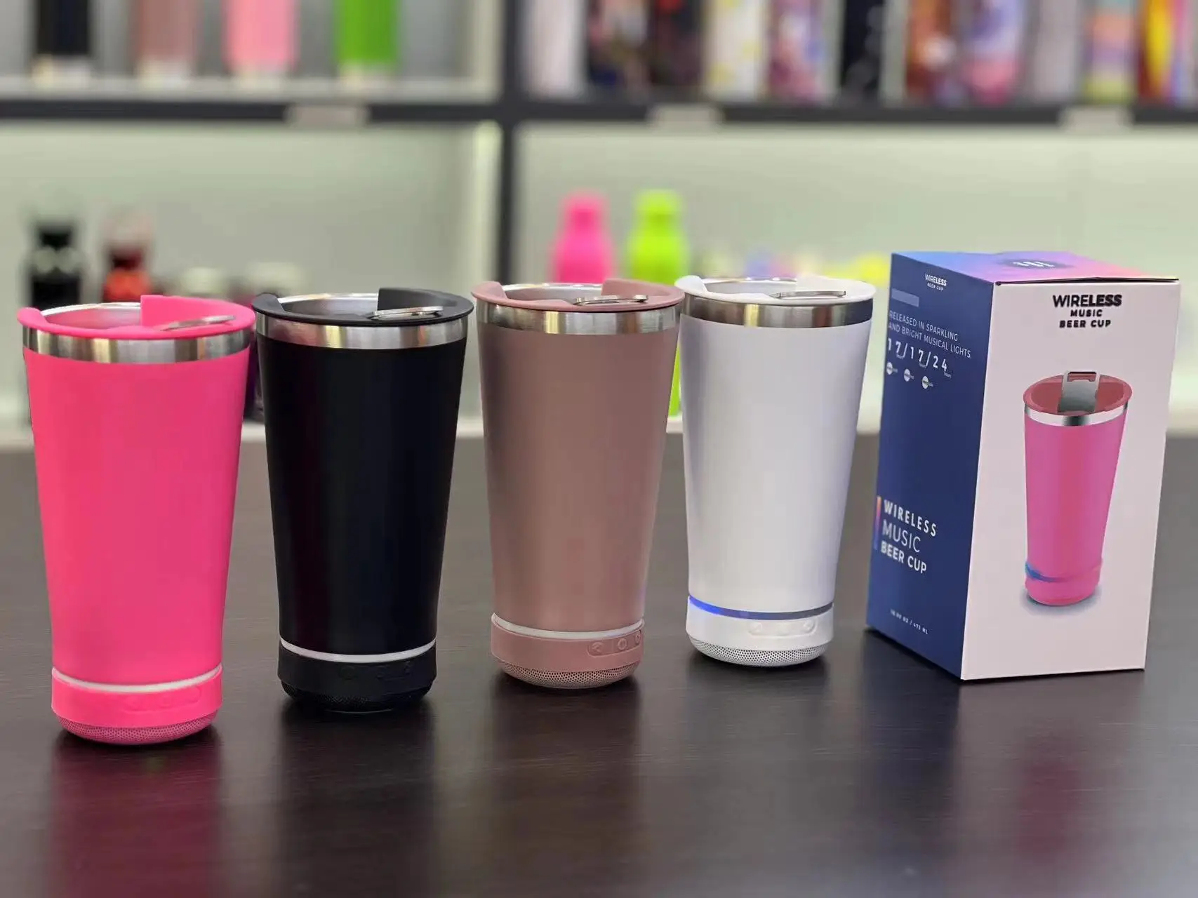 Outdoor Travel Usb Charging Music Cup Intelligent Bluetooth Tumbler Waterproof Stainless Steel Bluetooth Audio Insulation Cup