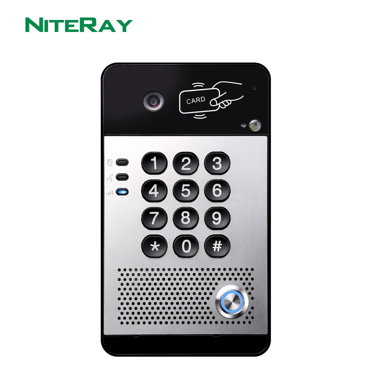 Outdoor waterproof video intercom system IP door phone for parking station and building entrance