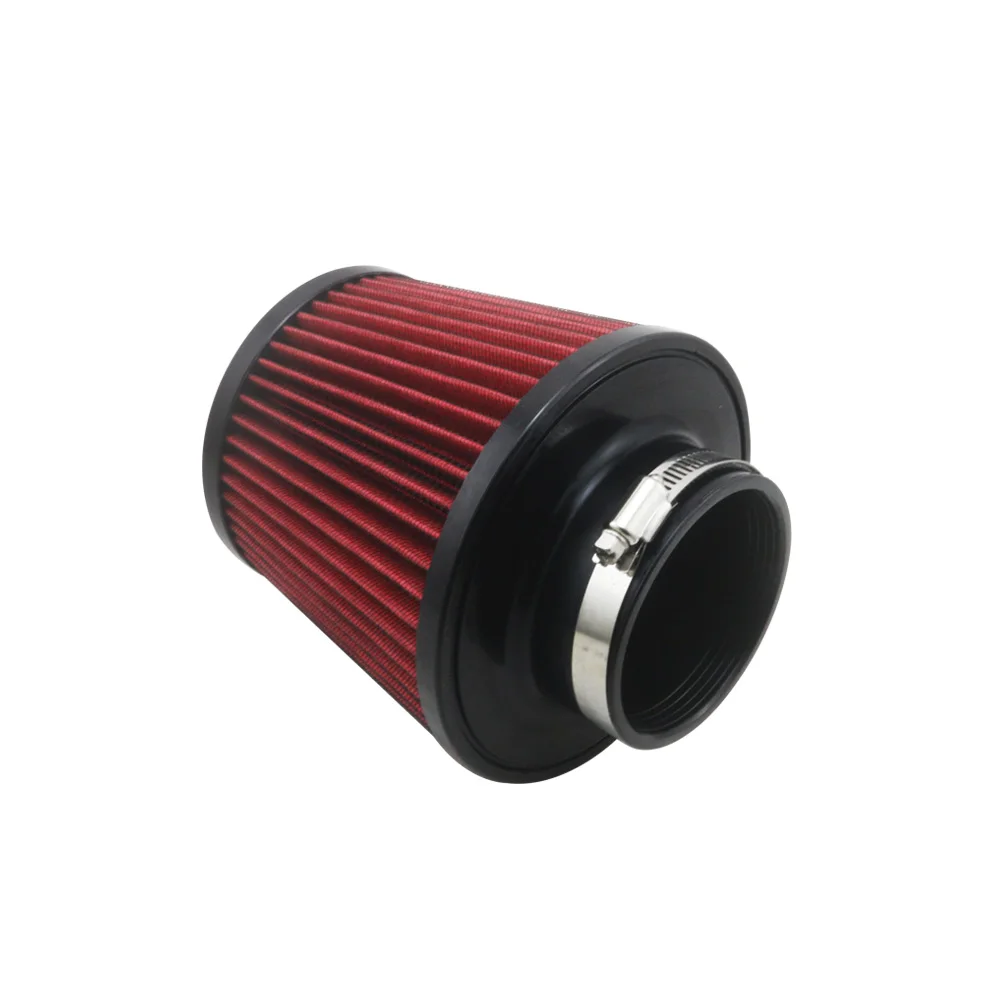 AUSO Universal Auto Parts High Flow 76MM/100MM Modification Inlet Air Filter For Universal Car