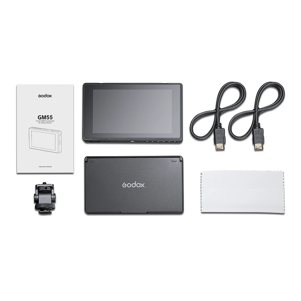 Godox GM55 4K Monitor 5.5 Inch 3D LUT Touch Screen IPS FHD 1920x1080 Video 4K Field Monitor Dslr PK FEELWORLD F6 PLUS