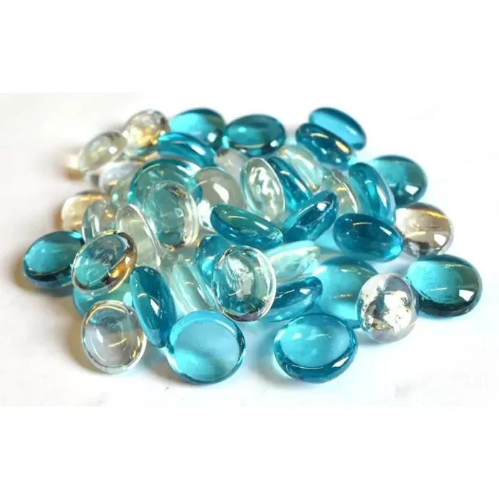 High Quality Low Price Round Decorative Glass Gems Reflective Fire Glass Beads