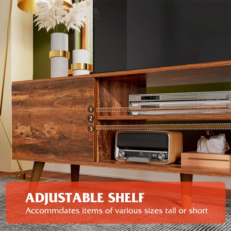 Mid Century Classic Traditional Entertainment Center Living Room Storage Cabinet TV Schrank Console Stand Television Table