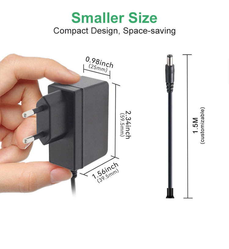 AC DC Power Adapters 5V 6V 9V 12V 15V 24V 0.5A 800mA 1A 2A 3A 4A 5A 6A 7A EU US Power Adapter