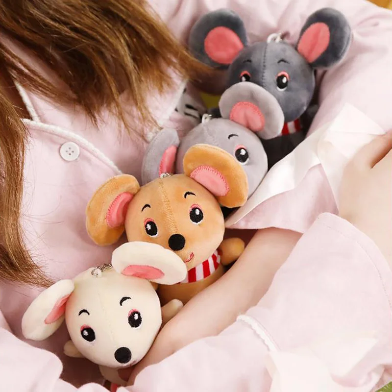
2020 Creative Kids and Girls Gifts Mouse Plush Toys Animal Stuffed Soft Toys Mini Mouse Key Chain Decoration 