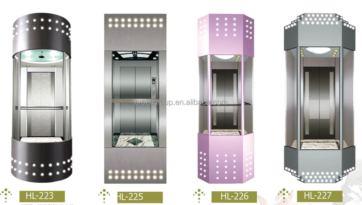 Cheap Price Sightseeing Passenger Elevator Round Glass Panoramic Elevator