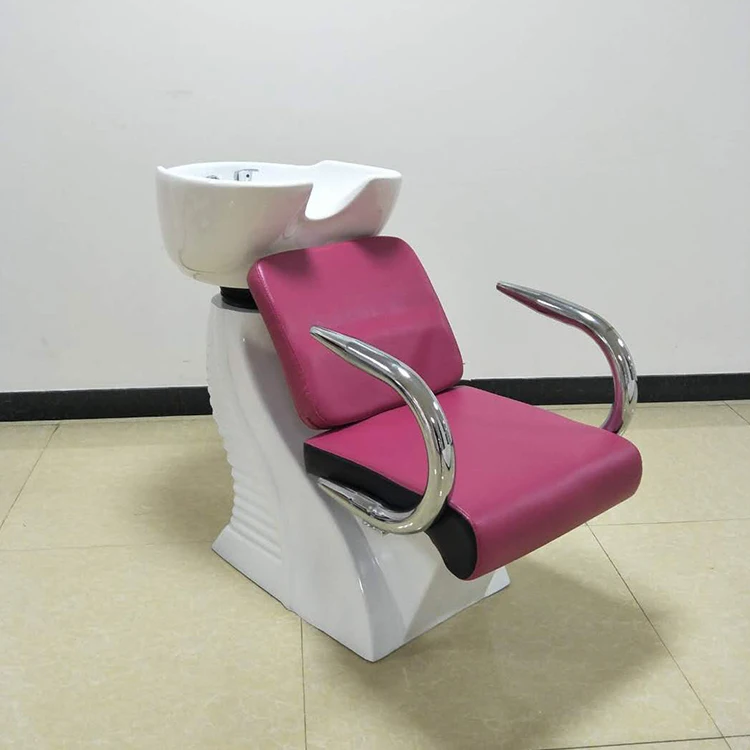 Розовое кресло для мытья волос Liguang beauty station шампуня кровать мебель