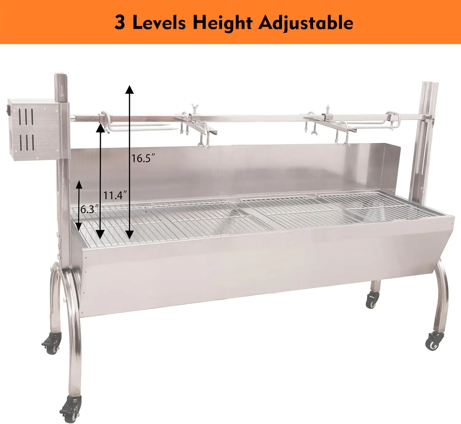 Custom Electric Grills Electric Griddles Outdoor Pig Lamb Rotisserie Roaster Stainless Steel Barbecue Grill Charcoal