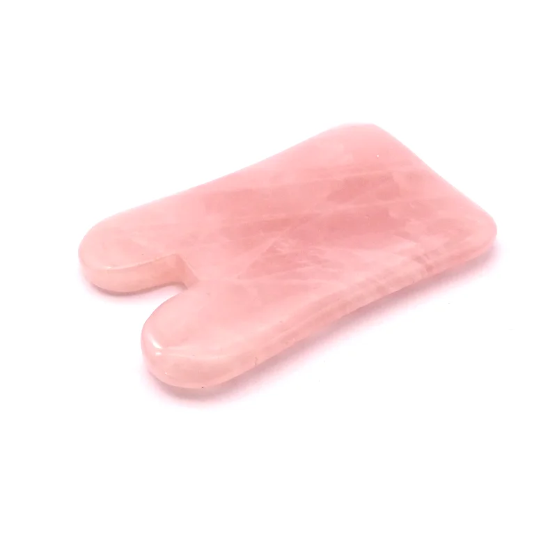 Hot Selling Natural Rose Quartz Gua Sha Rose Quartz Guasha Stone for Facial Care and Beauty