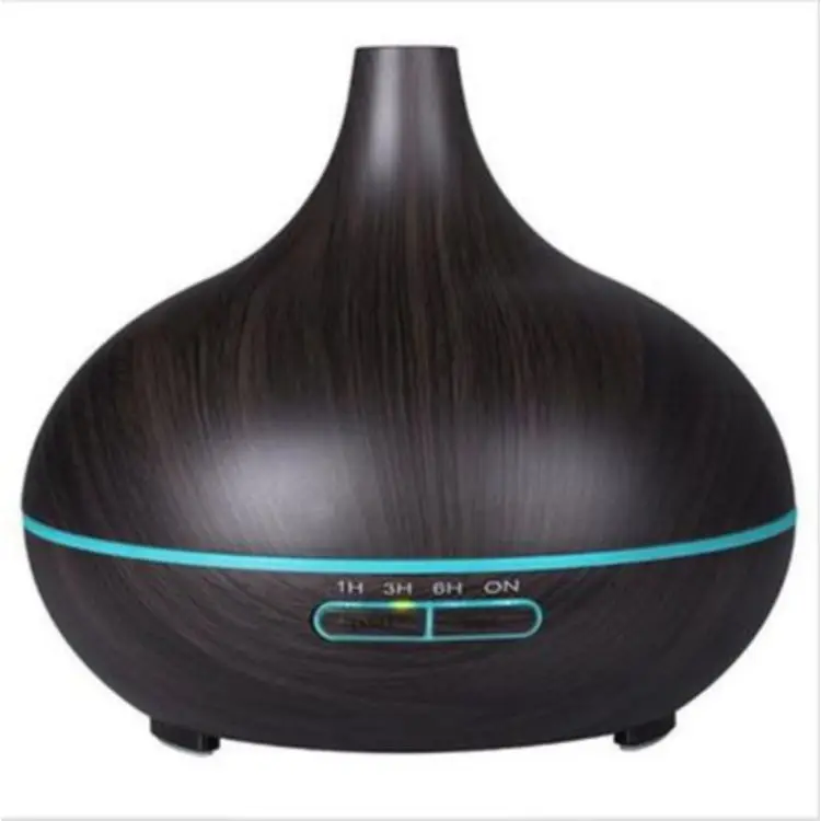Chinese manufacturer custom wood grain LED lamp ultrasonic atomization essential oil aroma diffuser air humidifier
