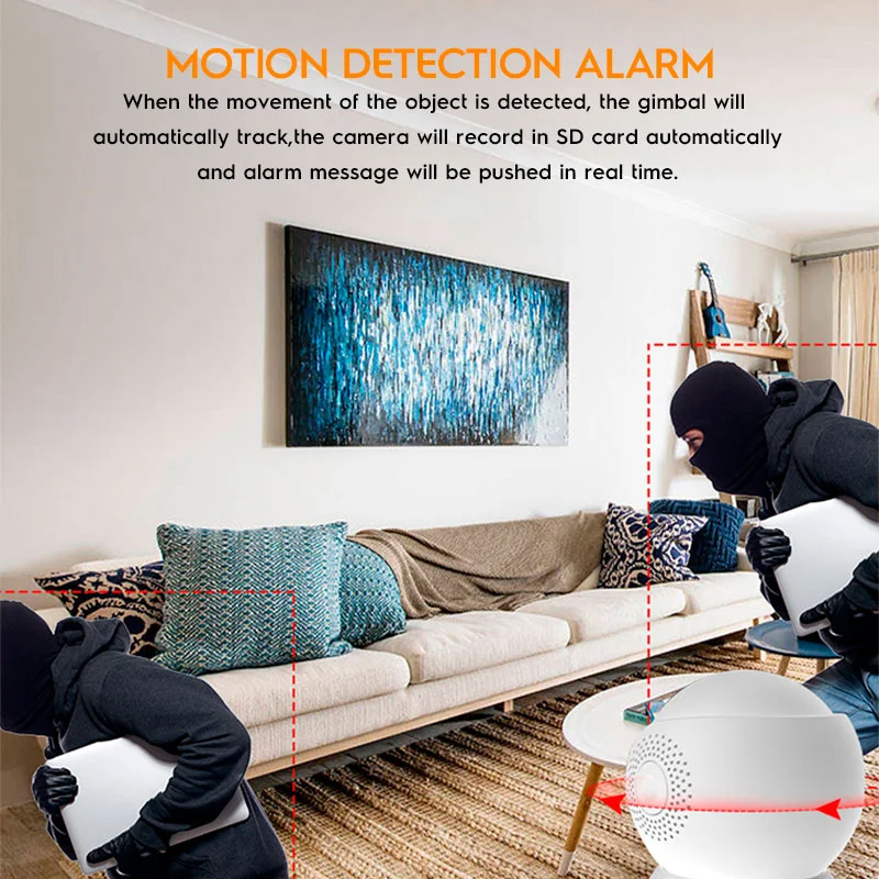 1080P Home Ai Wireless Surveillance Baby Monitor Camara Yiiot App Network Security Cctv System 5G 2.4G Dual Wifi Ptz Camera