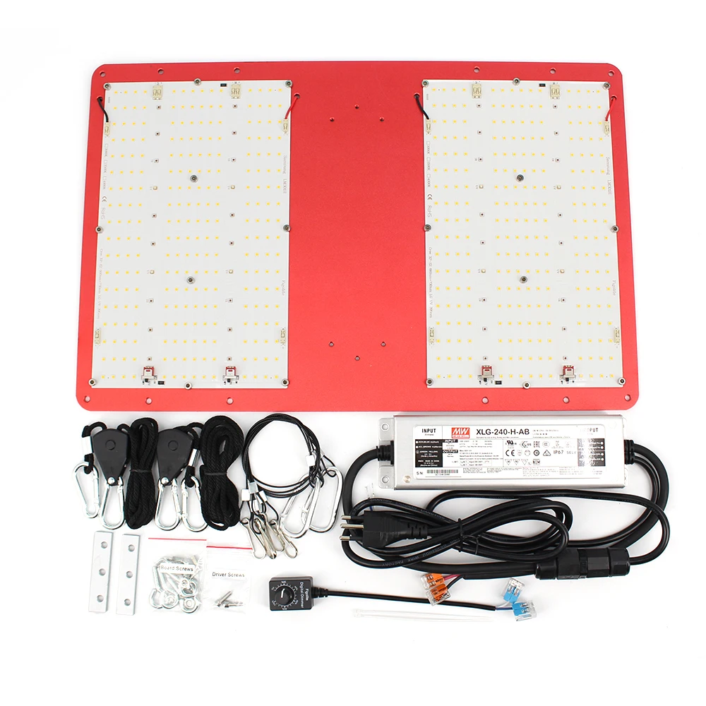 Original Samsung lm301h V5 240W LED grow lights full spectrum mix 660nm 730nm UV 395nm drivered by XLG-240-H-AB