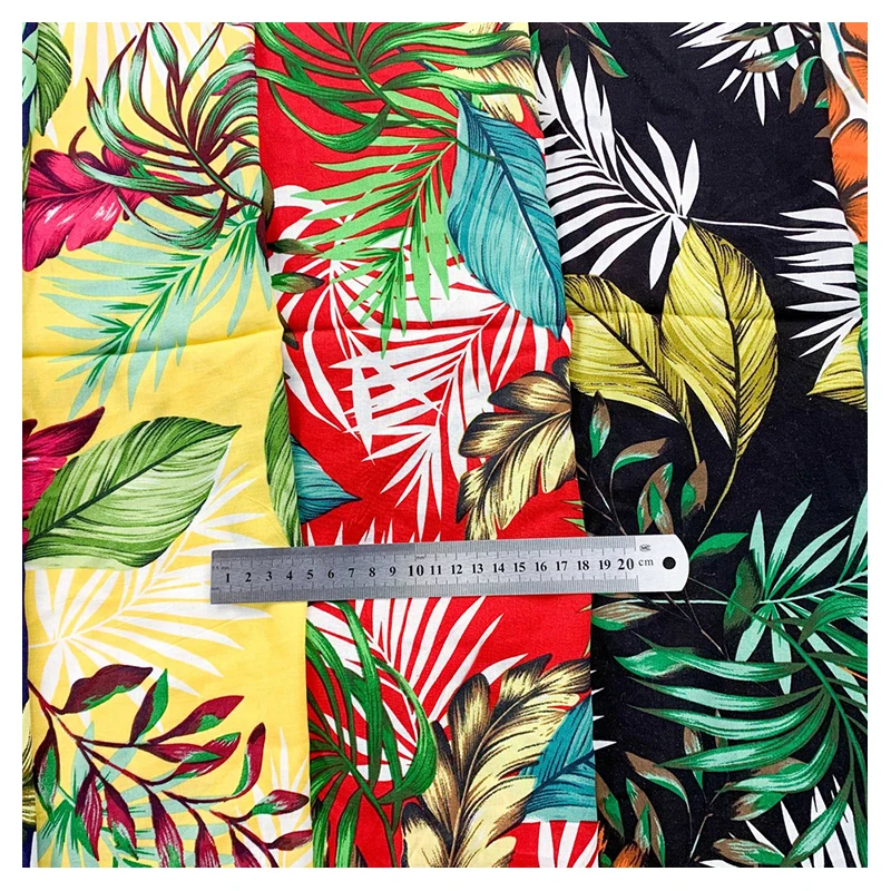 100 percent viscose floral printed rayon challis fabrics for dress