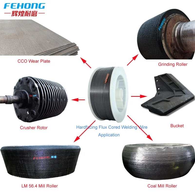 FEHONG Factory Direct 1.6mm 2.8mm Wear Resistant Hardfacing Flux Cored Welding Wire