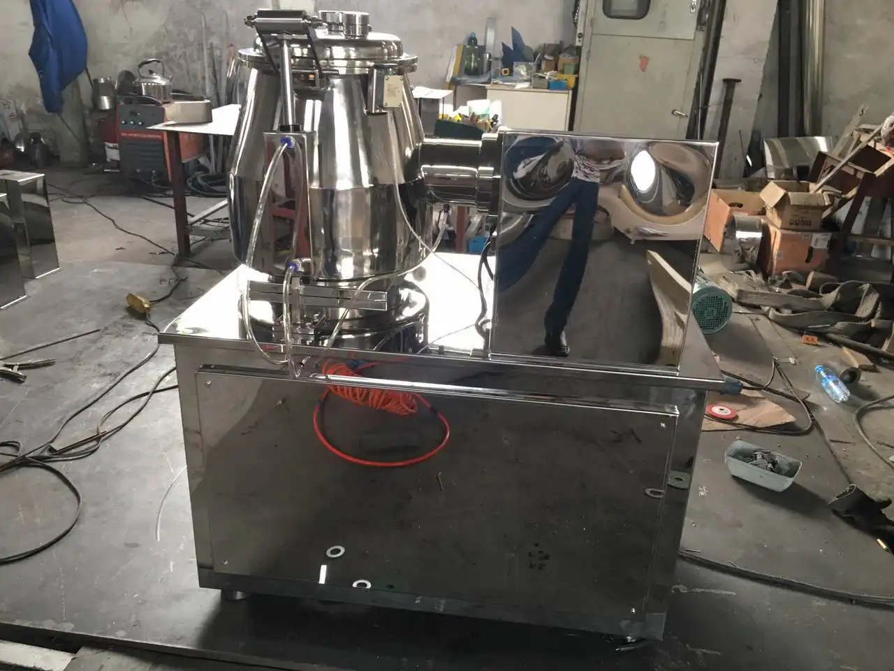 High Speed Powder Pellet Mixer Granulator For The Pharmaceutical Industry Granulating Small Machinery