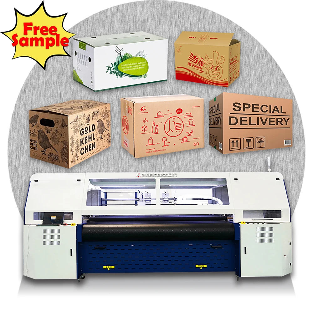 Automatic Carton Box Logo Digital Printing Machine Inkjet Corrugated Printer